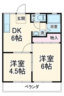 宮岡第1パナハイツ【2階】の間取り