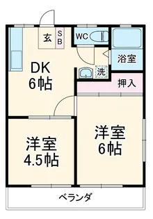 宮岡第2パナハイツ【2階】の間取り