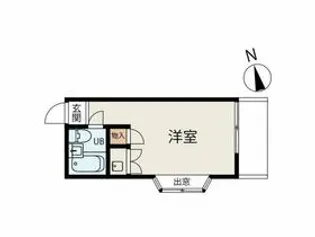 ベルエアー高井戸【206号室】の間取り