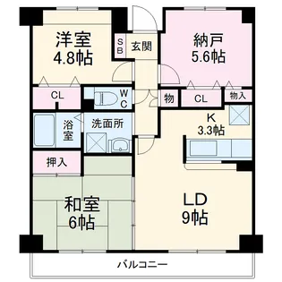 サンコリエS【5階】の間取り