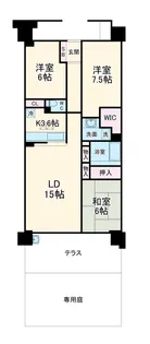 ソフィア松戸【1階】の間取り