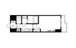 エス・キュート京町堀【10階】の間取り