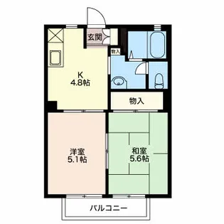 メゾンエイト【202号室】の間取り