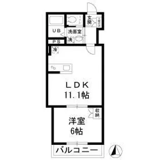 メゾン・ド・フォルテシモ弐号館【2階】の間取り
