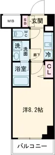 クレヴィスタお花茶屋【7階】の間取り