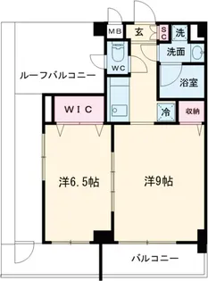 ルクレ代田橋【0704号室】の間取り