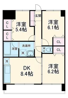 フローレンハイム【3階】の間取り
