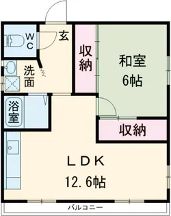 西馬マンション【3F号室】の間取り