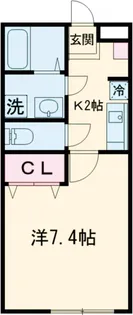 レーヴコート相模台【0105号室】の間取り