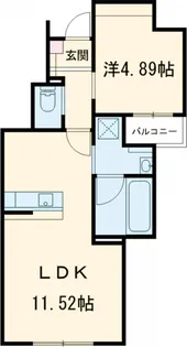 グランツリー井野【102号室】の間取り