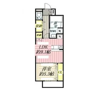 LA・LA【1階】の間取り