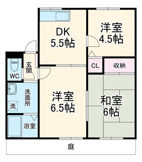 イーグルA【1階】の間取り