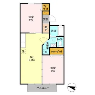 ラ・フォーレ・シャンテ【2階】の間取り