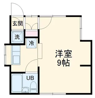 コーポネモト追浜【1F号室】の間取り