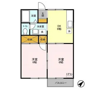 シャルムA【1階】の間取り