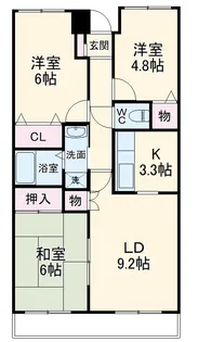 プランジュール神大寺【4階】の間取り