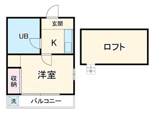 ハウシェル築地口【2階】の間取り