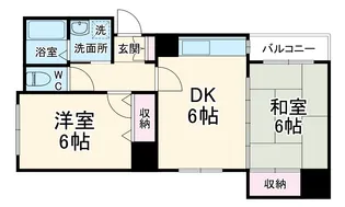 フィルハウゼ五条【9階】の間取り