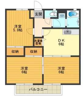 サンガーデン中山【2階】の間取り