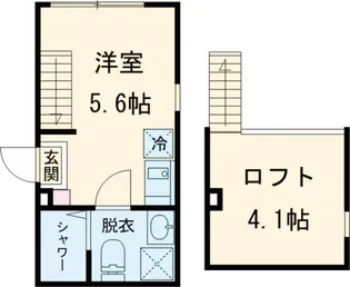 テラス金町【106号室】の間取り