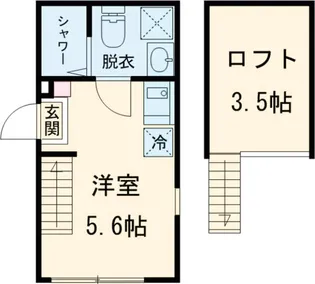 テラス金町【205号室】の間取り