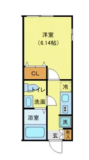 ラッキーダイム鴨居【2階】の間取り