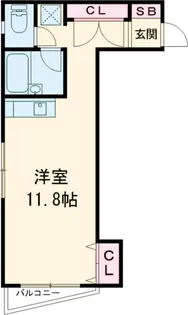 五本木アパートメンツ【4階】の間取り