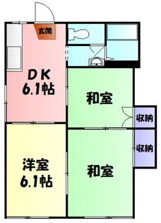 コーポ中尾【2階】の間取り
