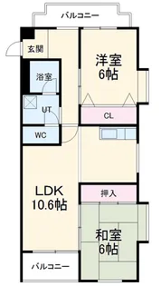 ベル・ハイツ清水【4階】の間取り