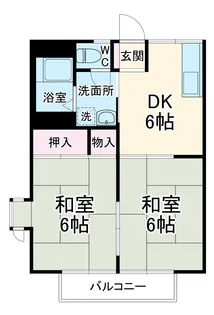 コーポグリーン【2階】の間取り