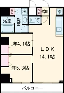 エレミ本蓮沼【1階】の間取り