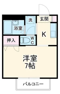 アーバングレイス【101号室】の間取り