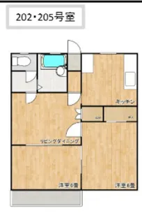 ライオンズパレスⅢ【205号室】の間取り
