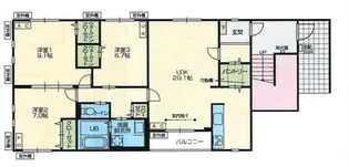 グレイス【301号室】の間取り