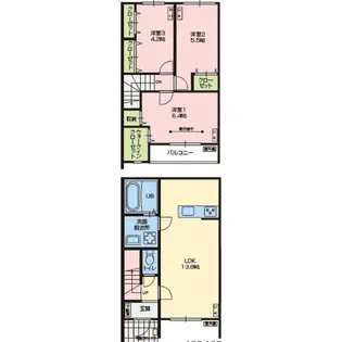 N.forte成田宗吾【102号室】の間取り