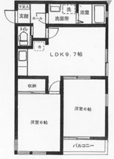 都ハイツ【101号室】の間取り