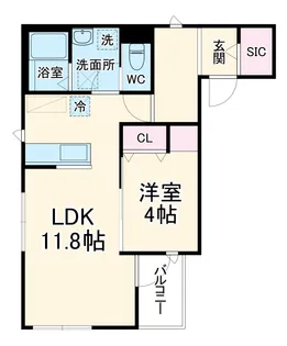 エルフォⅠ【2階】の間取り