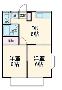 ドゥエル桜ヶ丘【2階】の間取り