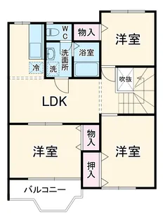 ポワール・メゾン2番館【2階】の間取り