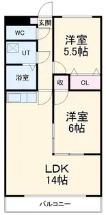 スモールマロン城東【203号室】の間取り