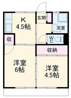 ハイツ一瀬【7号室】の間取り