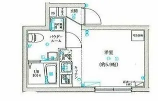 ルーデンス方南町【4階】の間取り