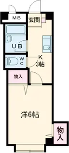 レジデンスカタヤマ東町ビル【2階】の間取り