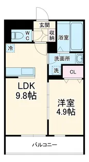 リコルテ柳根町【3階】の間取り