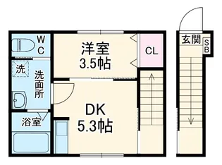 べレガンス鷹之台【2階】の間取り