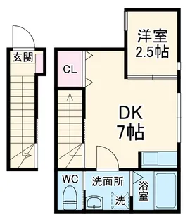 べレガンス鷹之台【202号室】の間取り