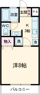 サンハイムミヤタA【202号室】の間取り