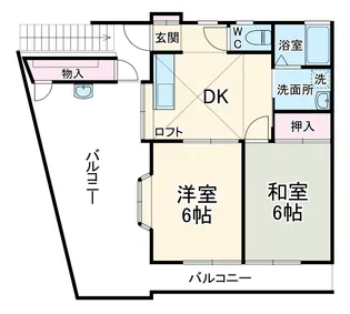 金田神田アパート【2階】の間取り