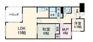 クリーン・ブルー【4階】の間取り