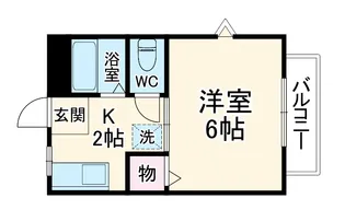タカケンハイツ№16【101号室】の間取り
